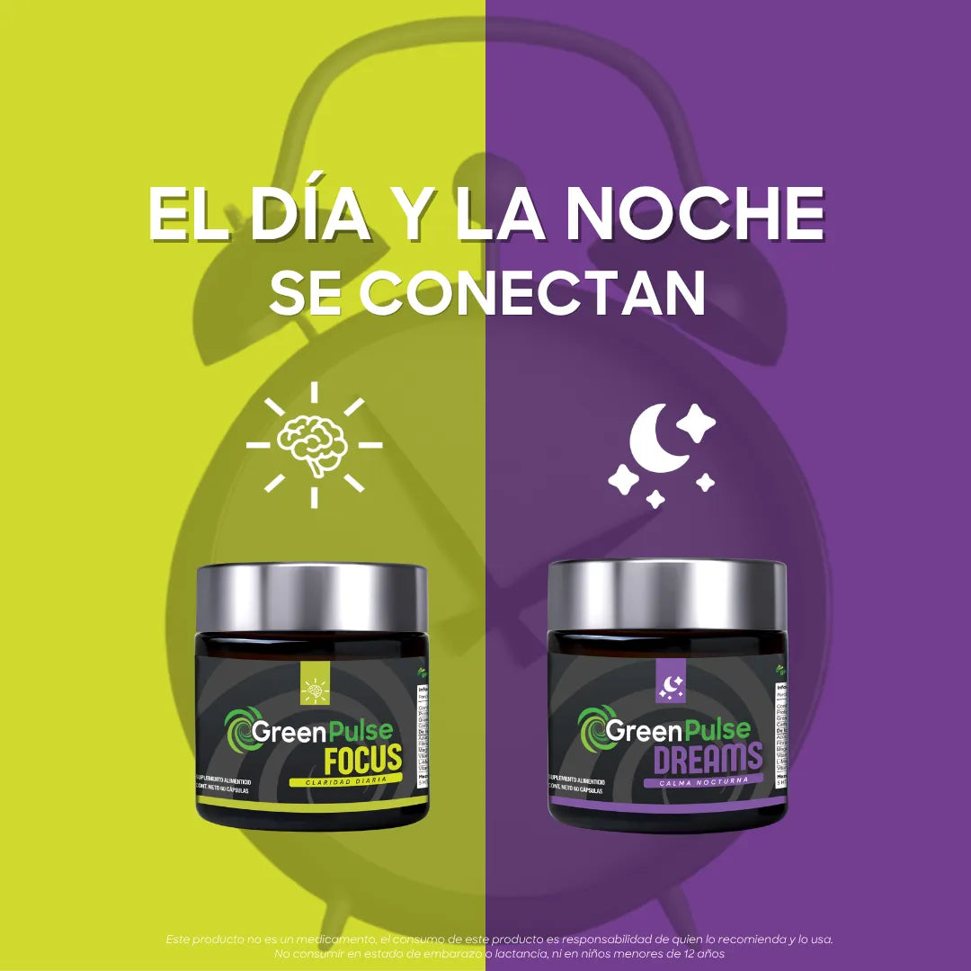 Greenpulse Dreams Magnesio, Gaba, 5-htp | Descanso