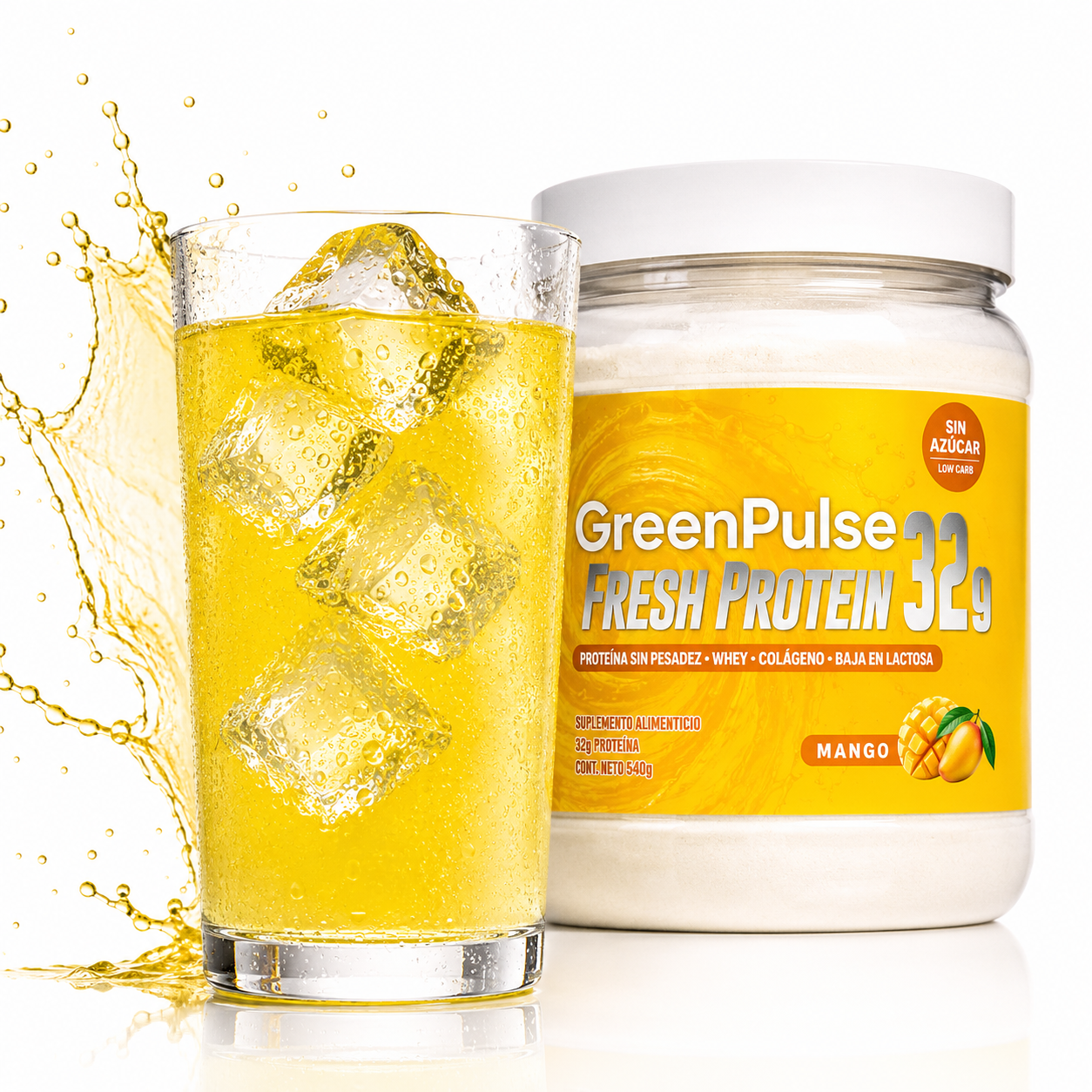 Fresh Protein 32g | Clear Protein Ligera y Refrescante, con Colágeno
