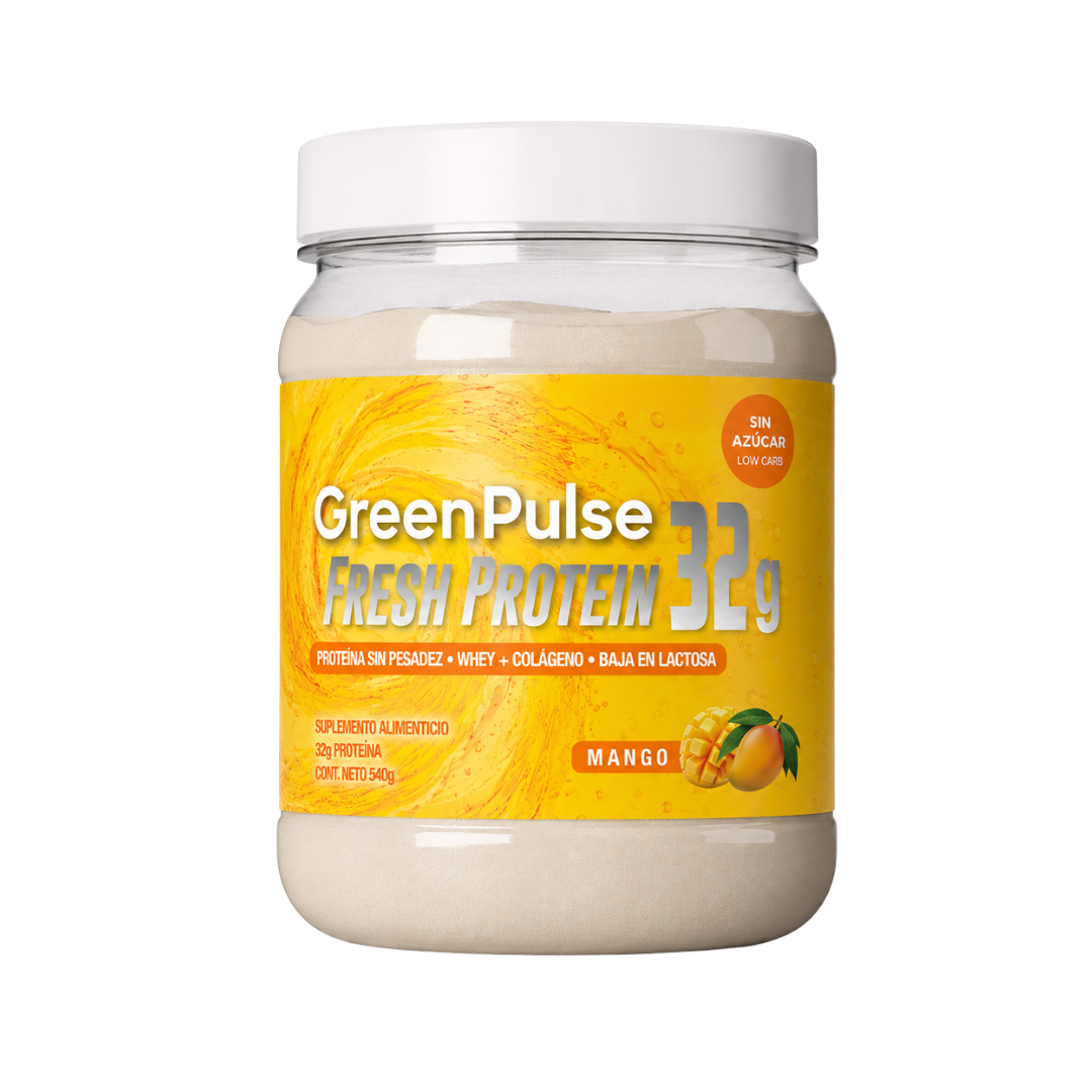 Greenpulse Fresh Protein 32g | Sabor Mango Proteína Ligera Y Refrescante