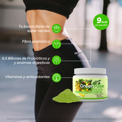Super Greens + Ligereza | Probióticos BLC1 | 30 Porciones |  Frutos Tropicales