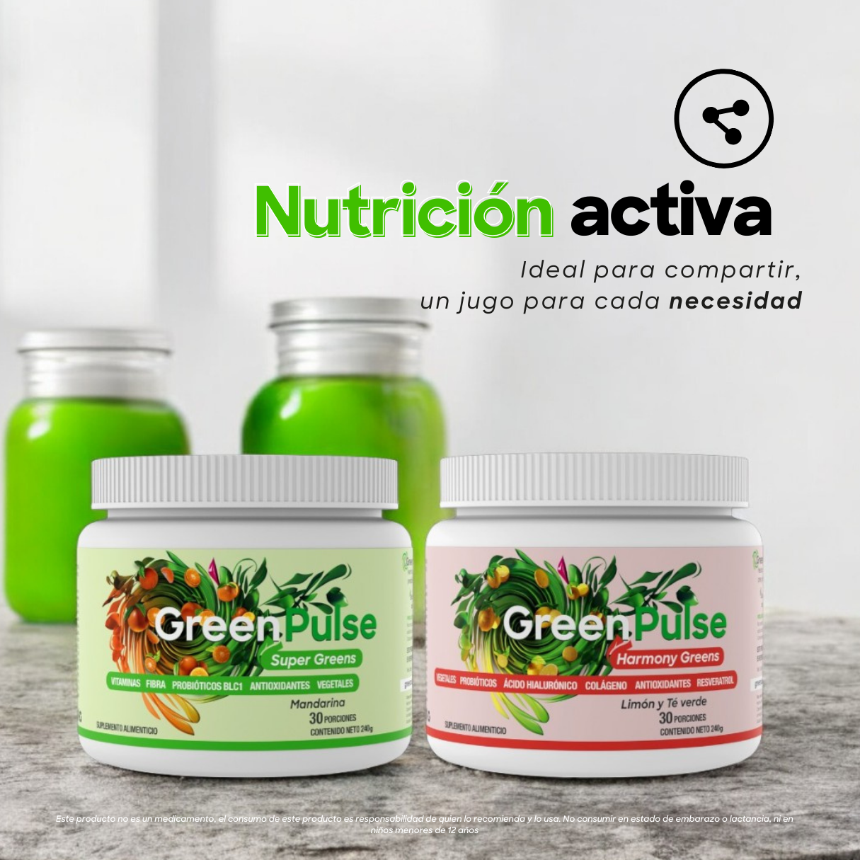 Kit Super Greens + Harmony Greens | Ligereza + Belleza | 2 sabores | 60 porciones