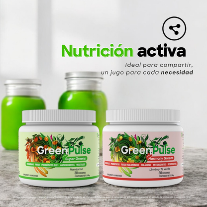 Kit Super Greens + Harmony Greens | Ligereza + Belleza | 2 sabores | 60 porciones