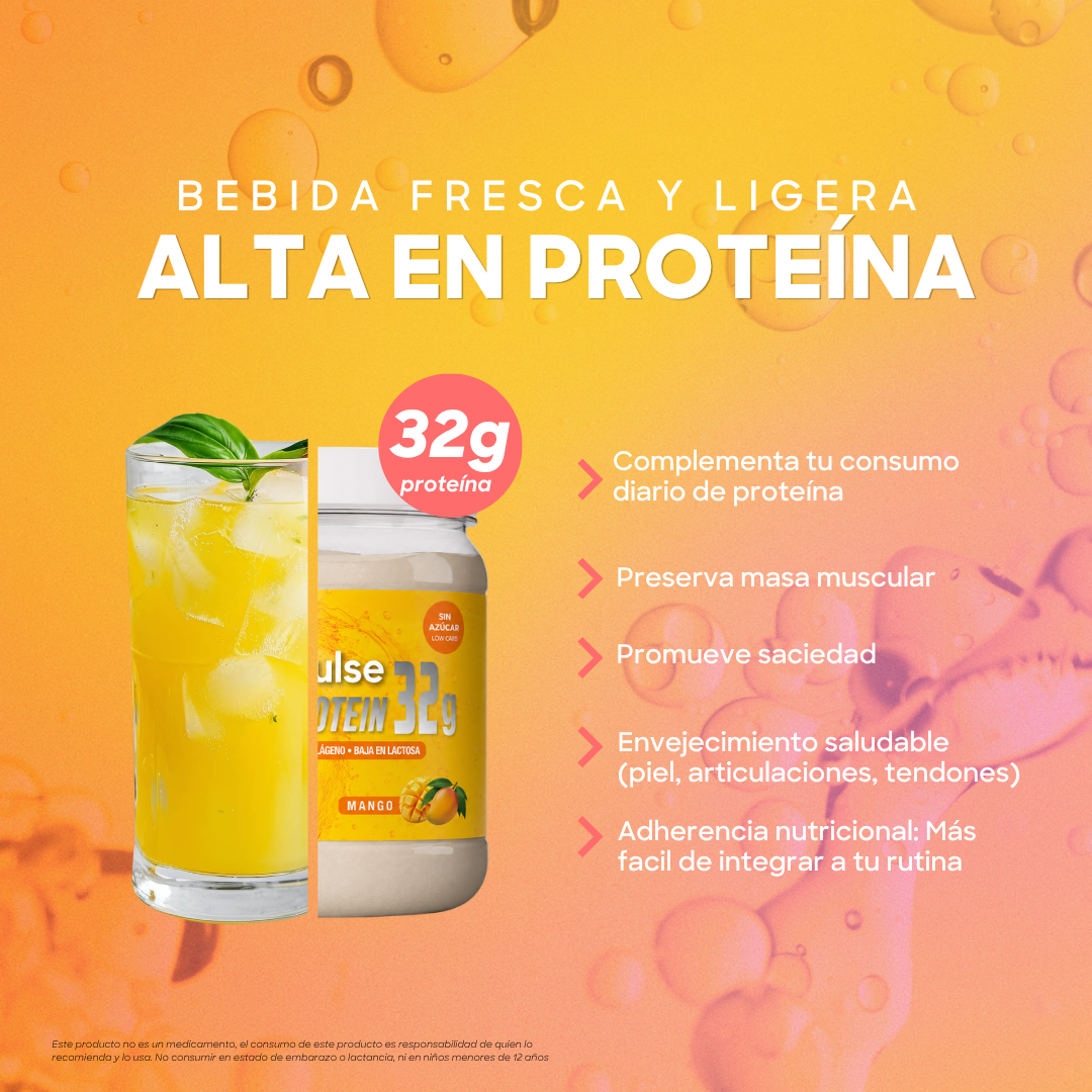 Greenpulse Fresh Protein 32g | Sabor Pink Lemonade Proteína Ligera Y Refrescante