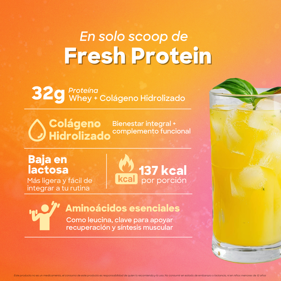 Greenpulse Fresh Protein 32g | Sabor Jamaica Proteína Ligera Y Refrescante