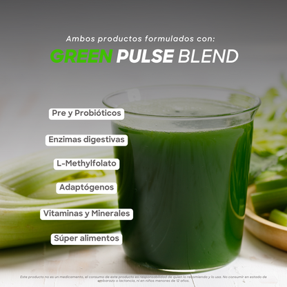 Kit Super Greens + Harmony Greens | Ligereza + Belleza | 2 sabores | 60 porciones