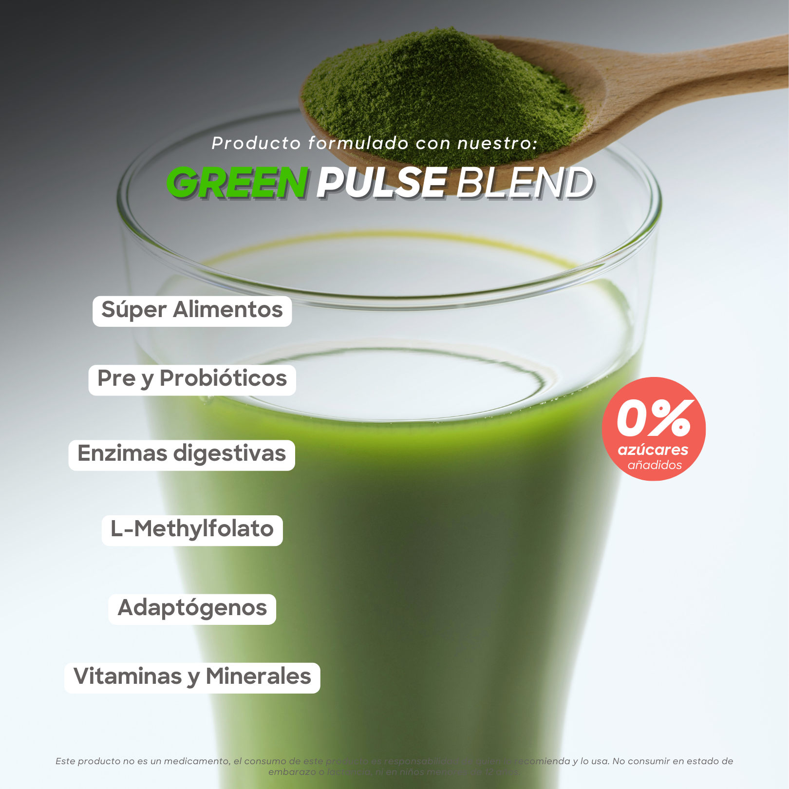 Super Greens + Ligereza | Probióticos BLC1 | 30 Porciones