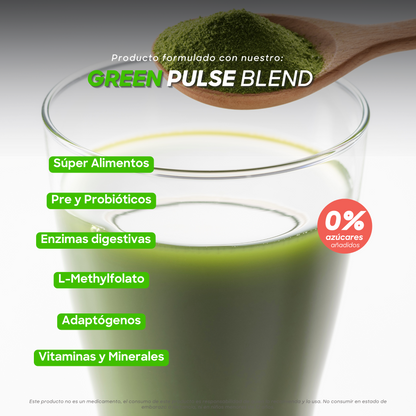 Harmony Greens +Belleza | Colágeno, Ácido Hialurónico y Biotina | 30 Porciones