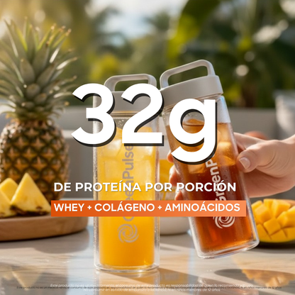 Greenpulse Fresh Protein 32g | Sabor Tropical Sunsent Proteína Ligera Y Refrescante