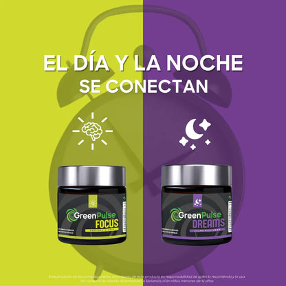 Greenpulse Dreams Magnesio, Gaba, 5-htp | Descanso