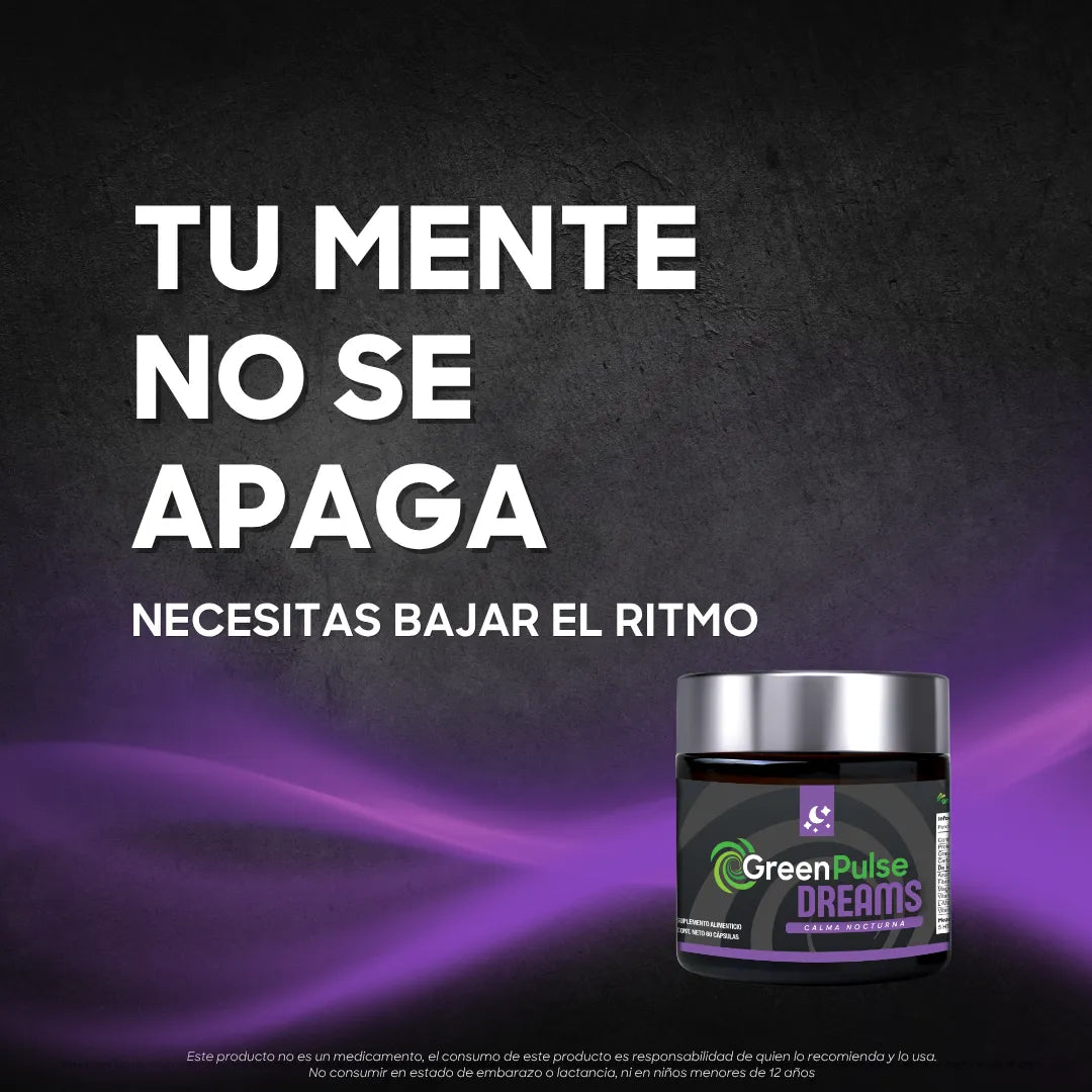 Greenpulse Dreams Magnesio, Gaba, 5-htp | Descanso