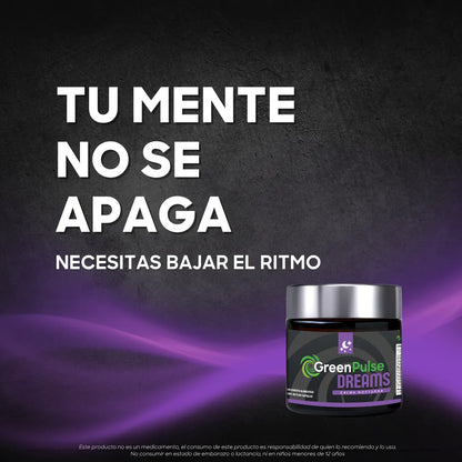 Greenpulse Dreams Magnesio, Gaba, 5-htp | Descanso