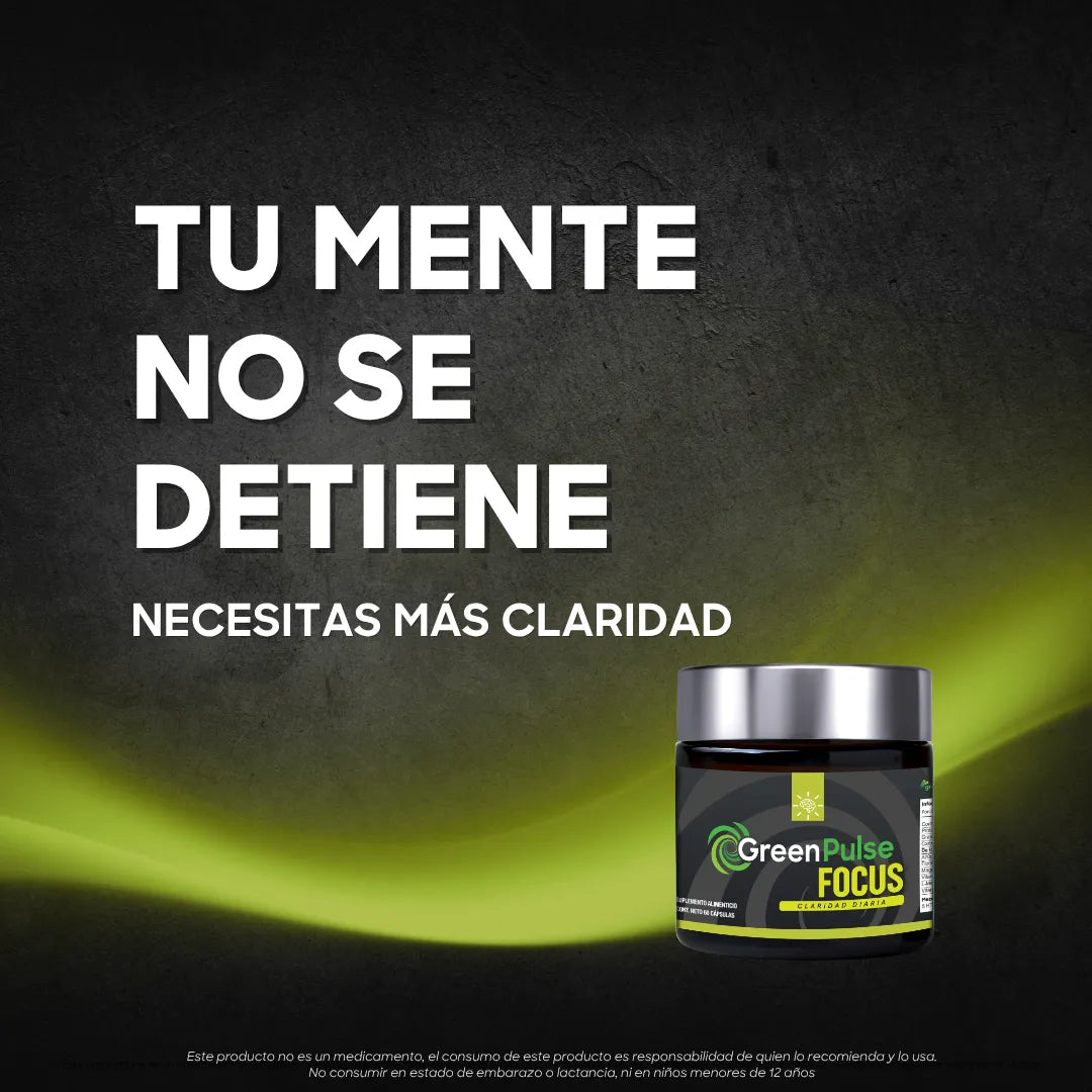 Greenpulse Focus Cápsulas Con L-teanina, Bacopa Y Magnesio